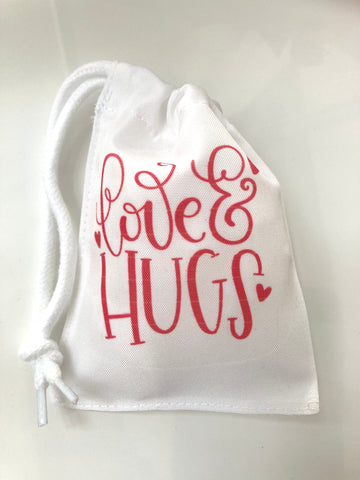 (Pack 5) LOVE & HUGS DRAWSTRING BAG XSMALL