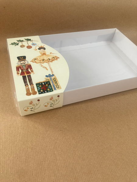 NUTCRACKER CLEAR LID GIFT BOX 240x155x30mm