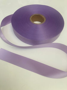 LILAC 25mm WIDE DOUBLE SIDED SATIN RIBBON - 5 metres