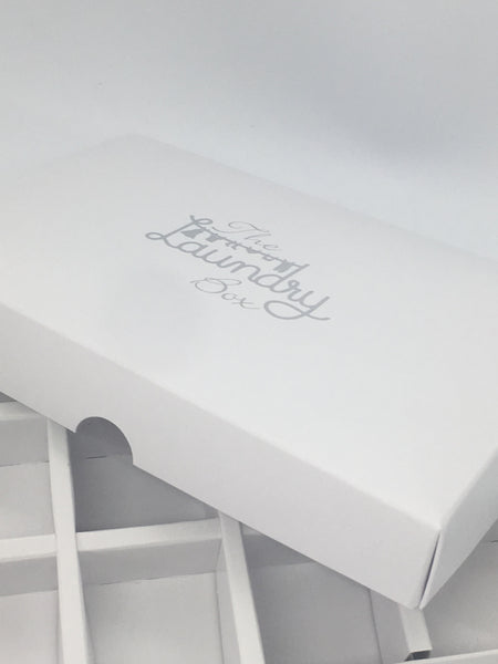 SOLID LID 12 CAVITY WAX MELT BOX LAUNDRY DESIGN 168 X 115 X 26mm