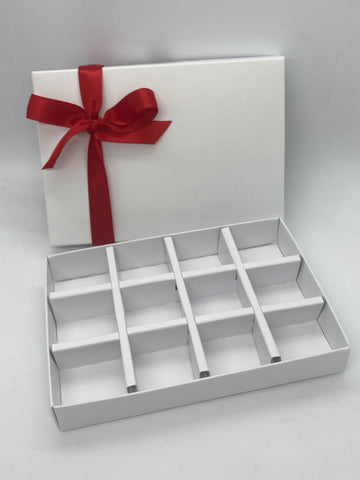 SOLID LID 12 CAVITY INSERT BOX BLANK 168 X 115 X 26mm