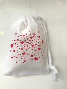 (Pack 5) HEART EXPLOSION DRAWSTRING BAG XSMALL
