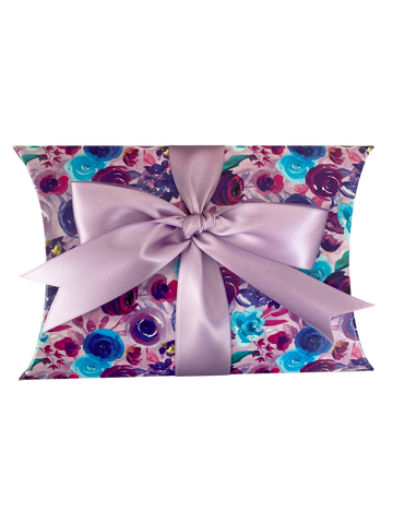 PILLOW BOX LILAC FLORAL C6 - 168 X 115 X 40mm