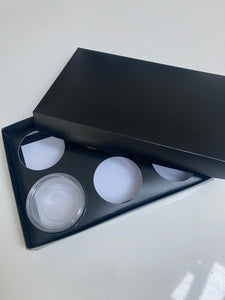 BLACK 2oz WAX MELT POT BOX 240x155x30mm