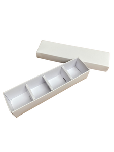 SOLID LID 4 CAVITY INSERT BOX BLANK 160 X 35 X 30mm