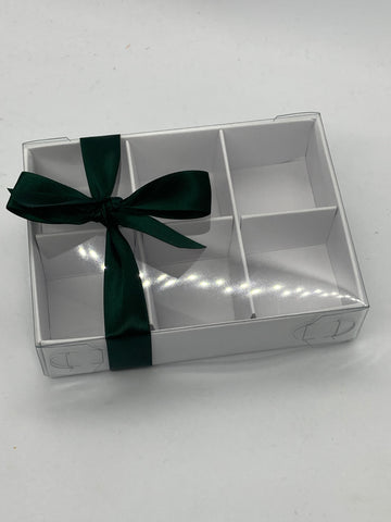 CLEAR LID 6 CAVITY INSERT BLANK 115 X 85 X 30mm