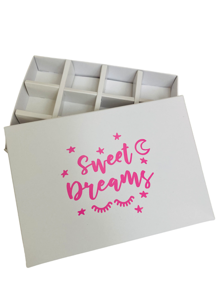 SWEET DREAMS SOLID LID 12 CAVITY INSERT BOX 168 X 115 X 26mm