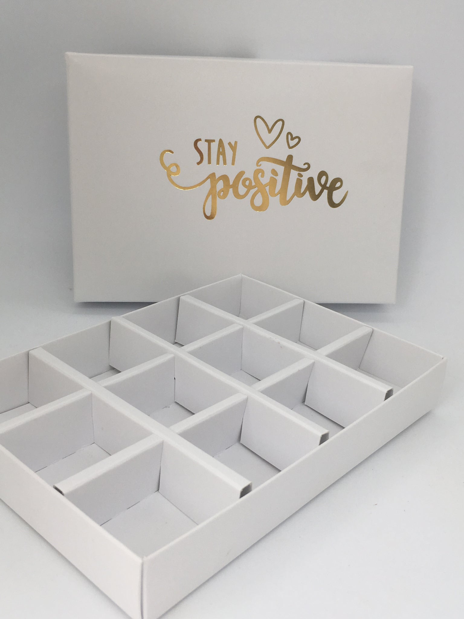 SOLID LID 12 CAVITY STAY POSITIVE BOX BLANK 168 X 115 X 26mm
