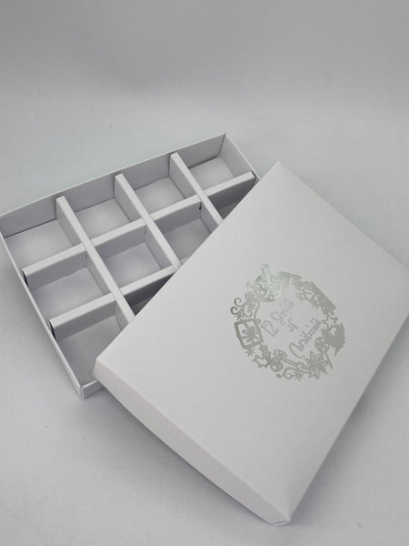 12 SCENTS OF CHRISTMAS WHITE LID 12 CAVITY INSERT BOX 168 X 115 X 26mm